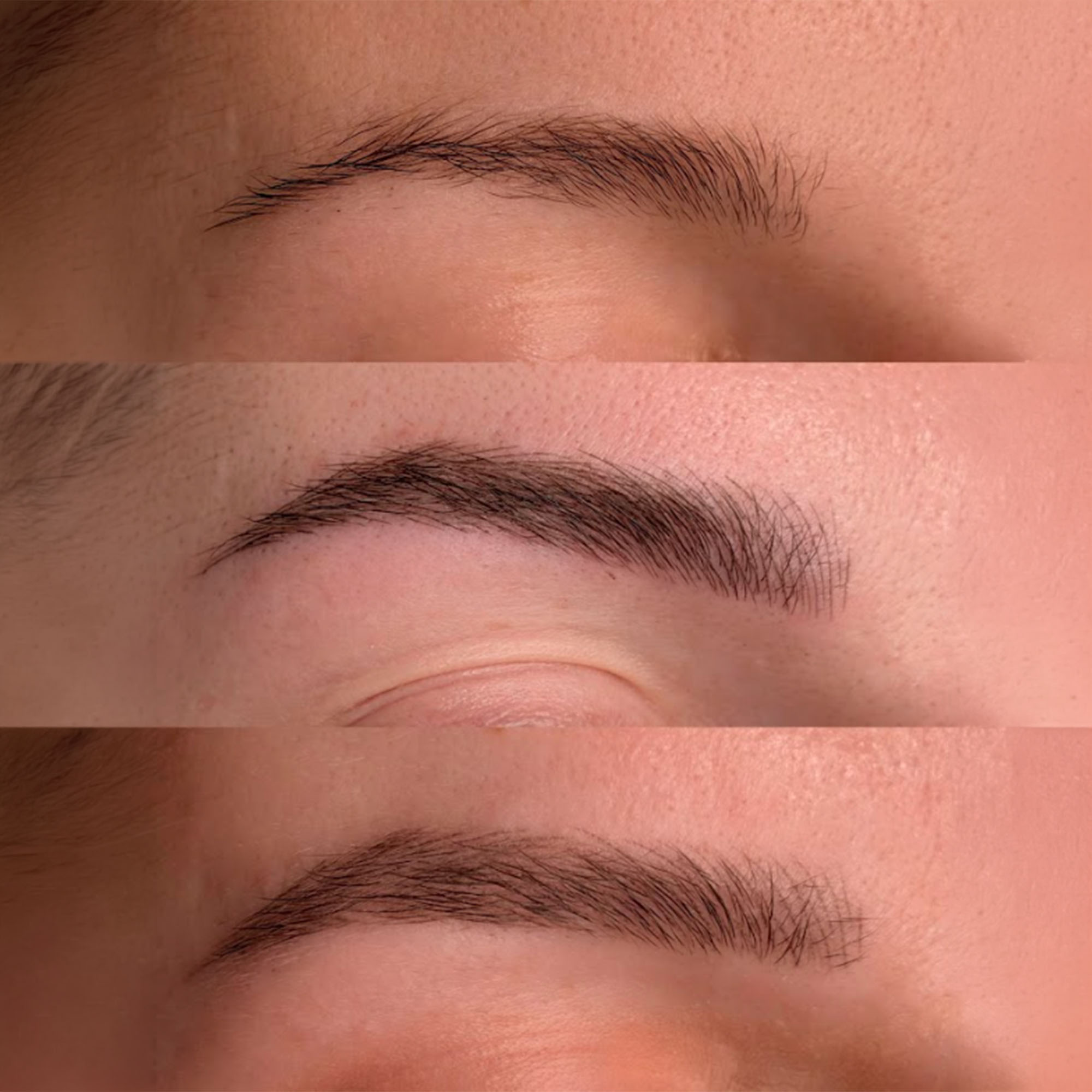 Resultados naturales de microblading de cejas - Sophie Lin Beauty